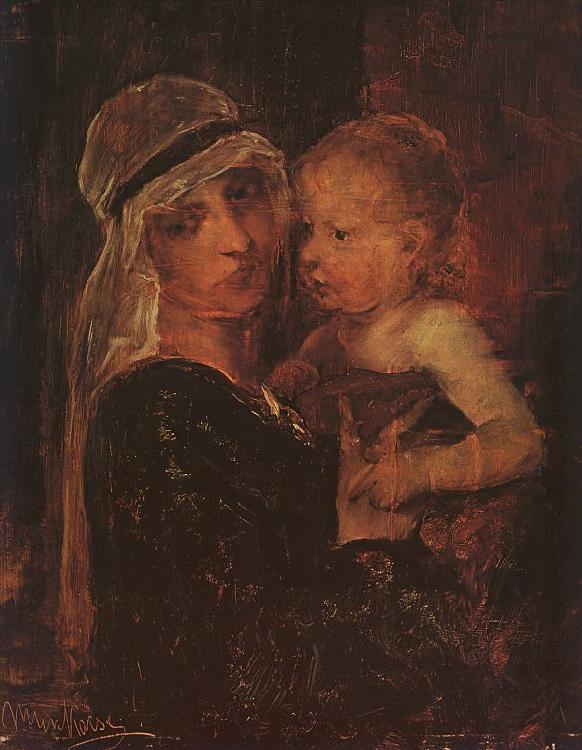 Mihaly Munkacsy Mother and Child